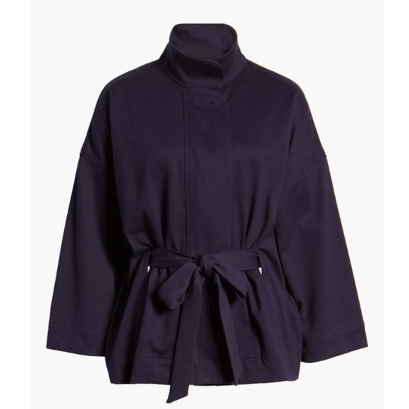 AG Adriano Goldschmied Kahlen Belted Jacket In Indigo Ink Size Medium EUC - Picture 4 of 11